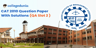 CAT 2010 QA Slot 2 Question Paper(Available) :Download Solutions with Answer Key